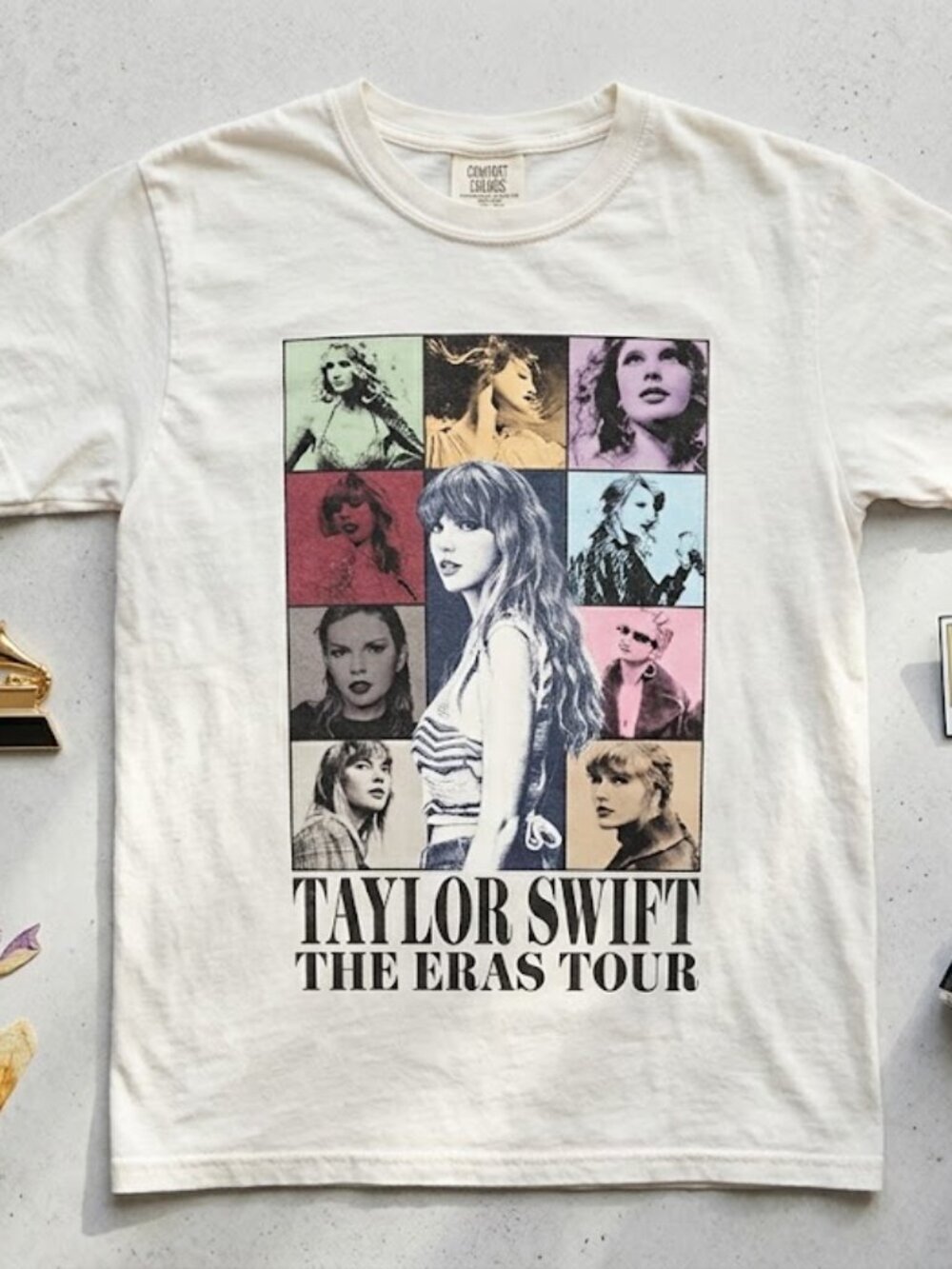 Taylor Swift The Eras Tour Graphic Tee Cream Size Small Comfort Colors size S